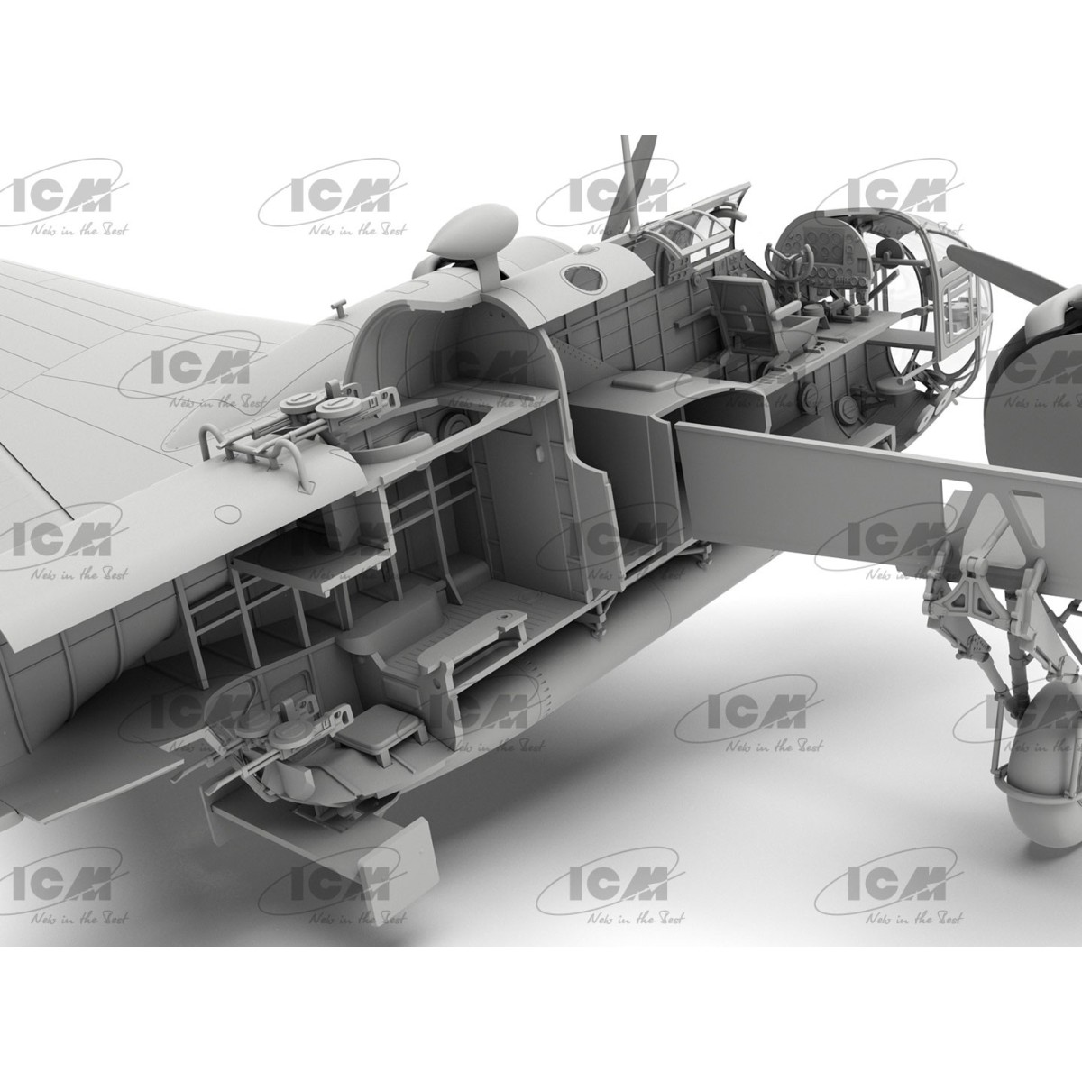 HP.52 Hampden TB.Mk.I 1/48 aircraft model - ICM 48353 - 48353