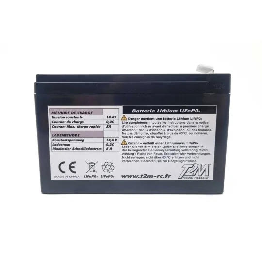 Powerhouse 12V 12Ah LiFePo4 T2M battery - T1312812 - T1312812 T1312812-Powerhouse 12V 12Ah LiFePo4 T2M battery - T1312812