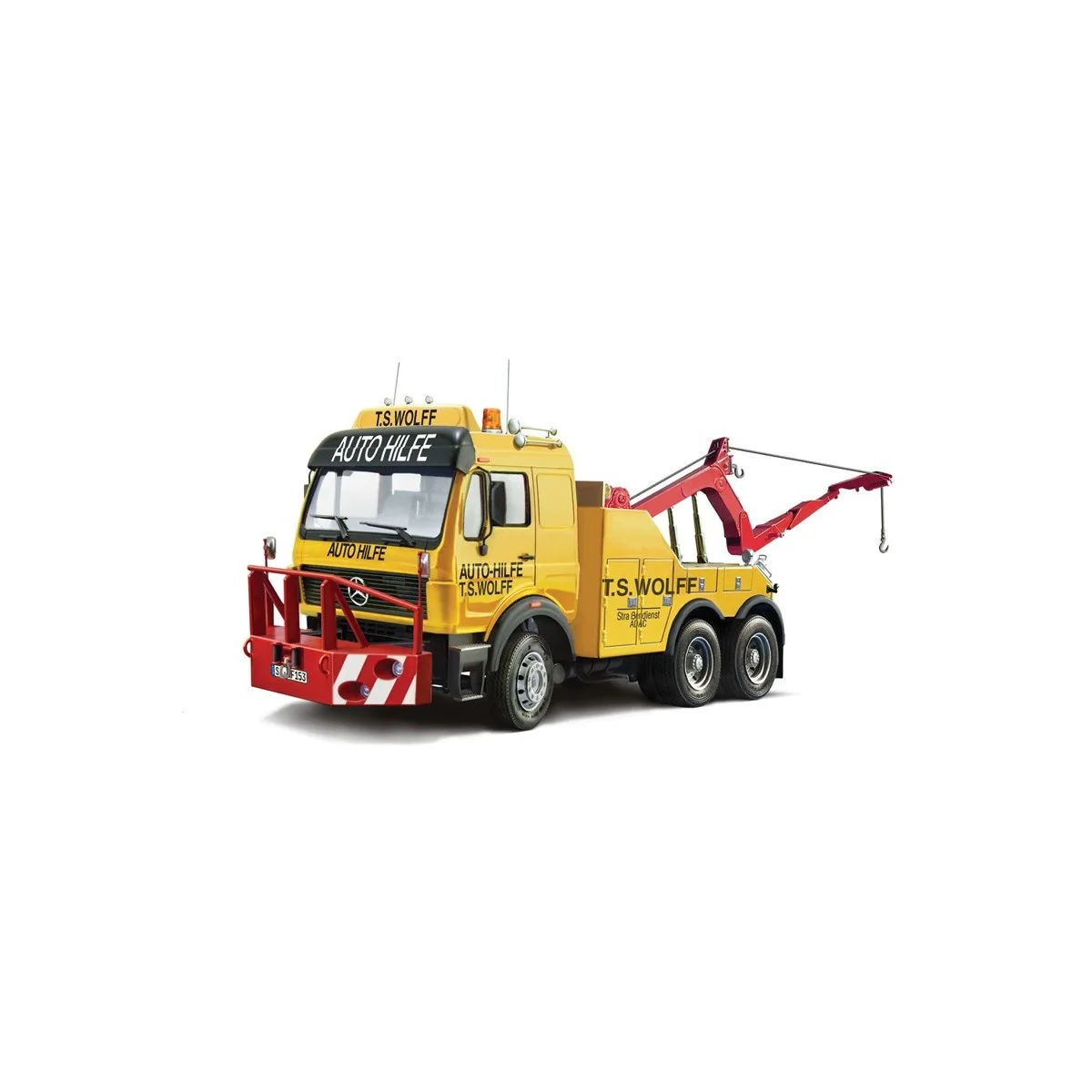Mercedes-Benz Wrecker Truck 1/24 Scale Model Kit by Italeri - I9380... Mercedes-Benz Wrecker Truck 1/24 Scale Model Kit by Italeri - I9380...