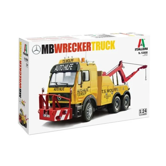 Maquette camion de dépannage Mercedes-Benz Wrecker Truck 1/24 Itale... I93808-Maquette camion de dépannage Mercedes-Benz Wrecker Truck 1/24 Italeri - I93808