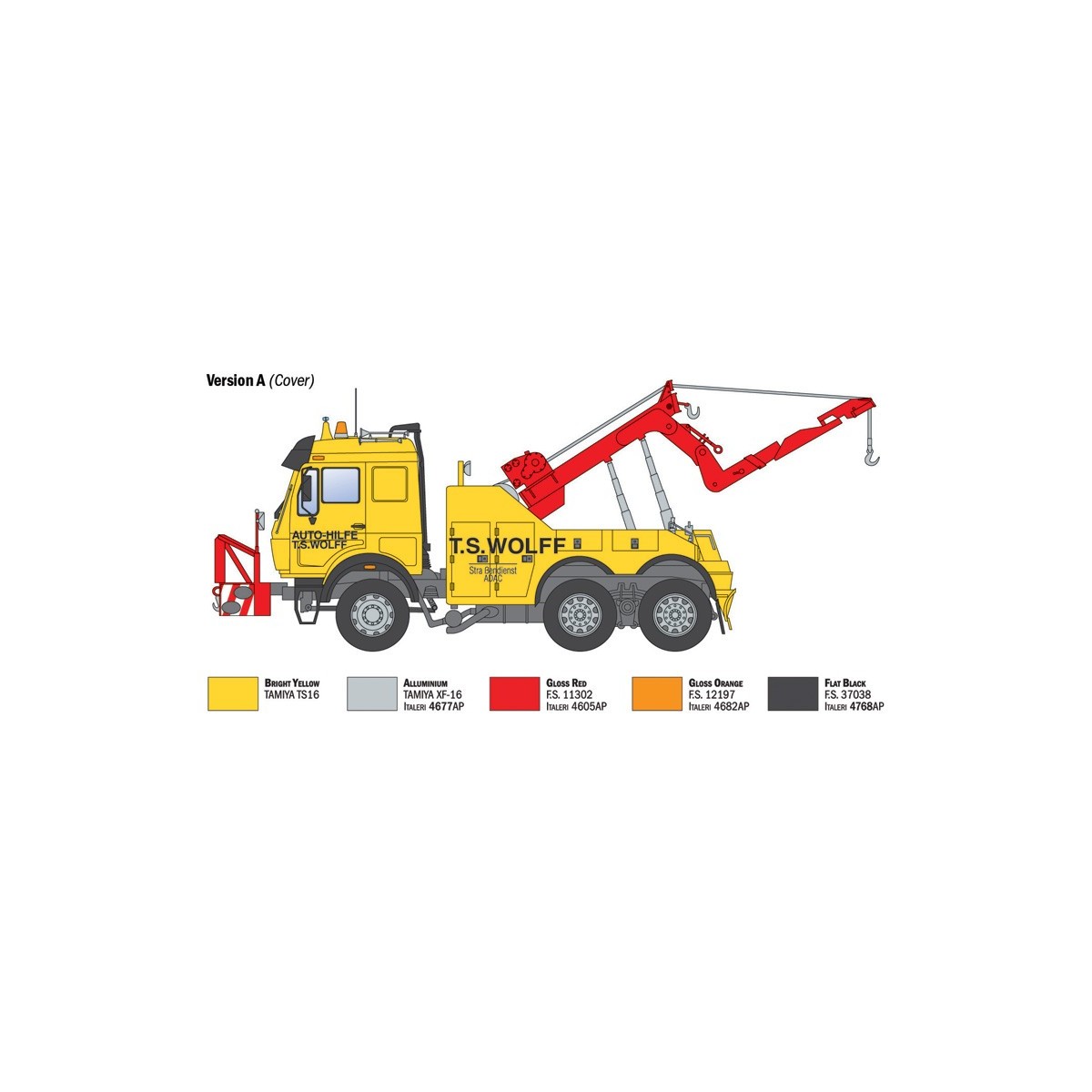 Mercedes-Benz Wrecker Truck 1/24 Scale Model Kit by Italeri - I93808