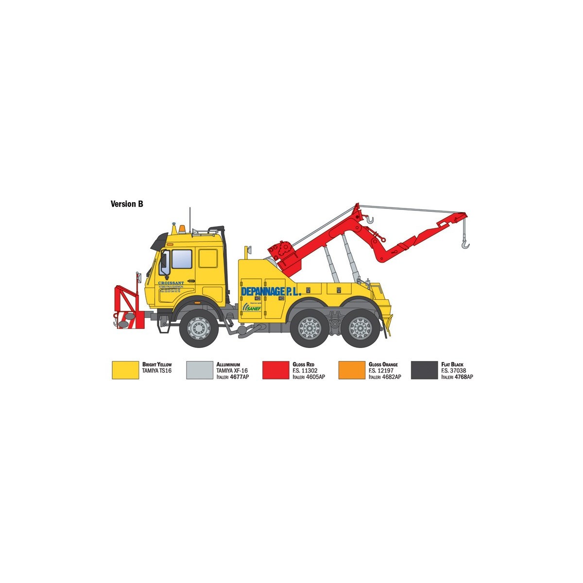 Mercedes-Benz Wrecker Truck 1/24 Scale Model Kit by Italeri - I93808