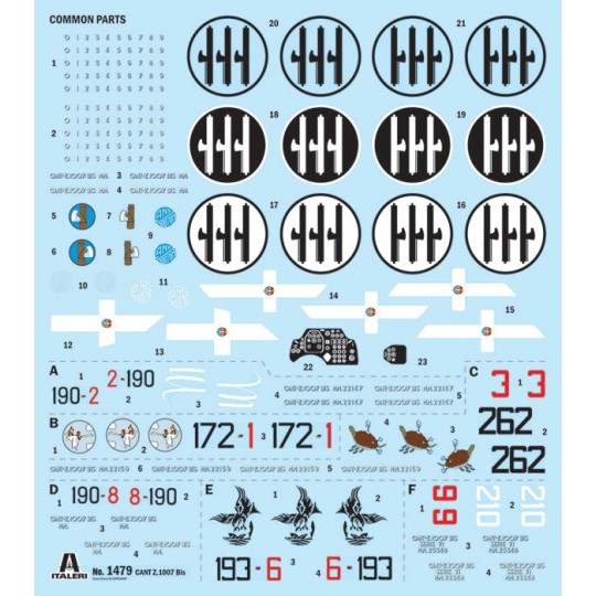 I1479-CANT Z.1007bis Alcione 1/72 scale model airplane by Italeri