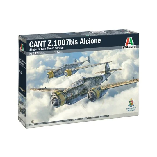 CANT Z.1007bis Alcione 1/72 scale model airplane by Italeri - I1479... I1479-CANT Z.1007bis Alcione 1/72 scale model airplane by Italeri - I1479