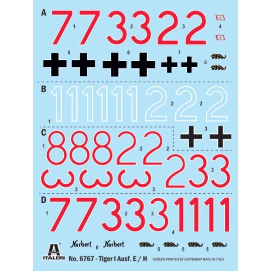 I6767-Maquette char Pz. Kpfw VI Tiger I Ausf. H (tp) 1/35 Italeri