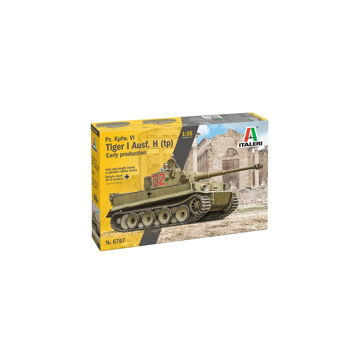 Pz tank model. Kpfw VI Tiger I Ausf. H (tp) 1/35 Italeri - I6767