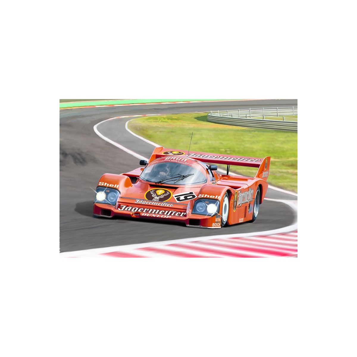 Porsche 956 Jägermeister 1/24 scale model car by Italeri - I3678