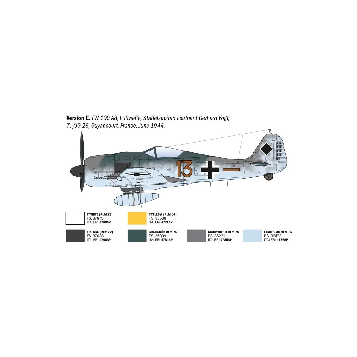 Focke-Wulf FW 190 A-7/A8 ACES 1/72 scale model airplane by Italeri ... Focke-Wulf FW 190 A-7/A8 ACES 1/72 scale model airplane by Italeri ...