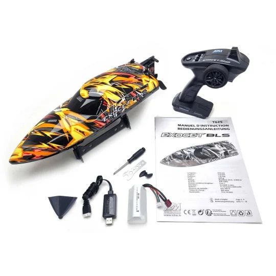 Exocet BLS T2M brushless radio controlled boat - T625 - T625 T625-Exocet BLS T2M brushless radio controlled boat - T625