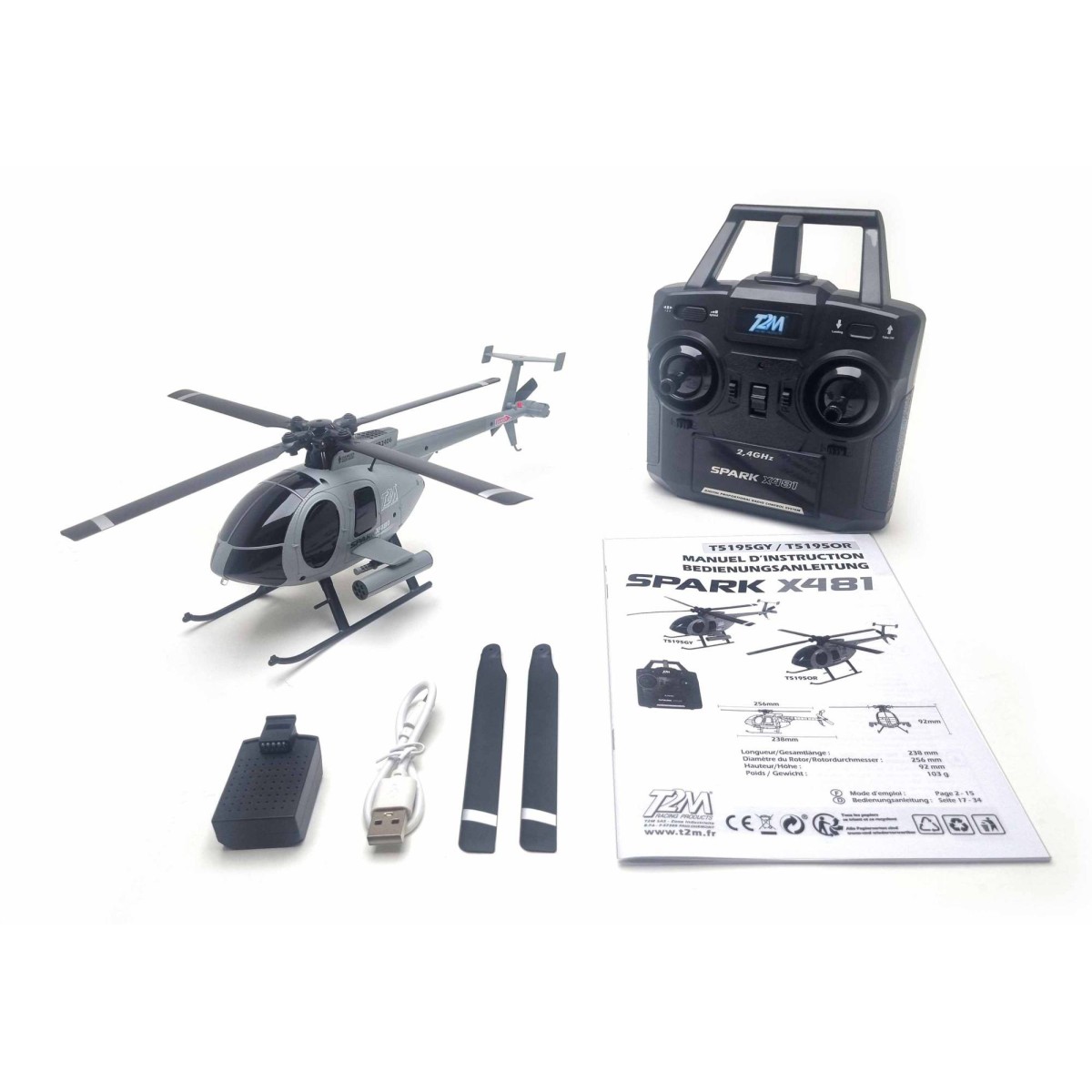Spark X481 T2M 4-channel radio-controlled helicopter - T5195 Spark X481 T2M 4-channel radio-controlled helicopter - T5195