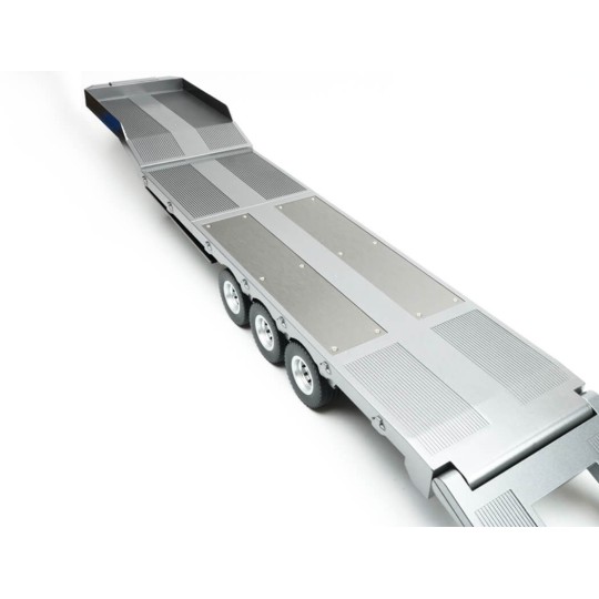 CY1502S-Flatbed trailer for Scania 770S grey 1/18 Huina