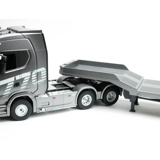CY1502S-Flatbed trailer for Scania 770S grey 1/18 Huina