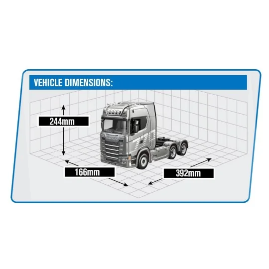 CY1501S-Camion RC Scania 770S 1/18 RTR Gris - Huina - CY1501S