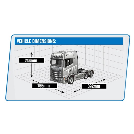 RC Truck Scania 770S 1/18 RTR Gray - Huina - CY1501S CY1501S-RC Truck Scania 770S 1/18 RTR Gray - Huina - CY1501S