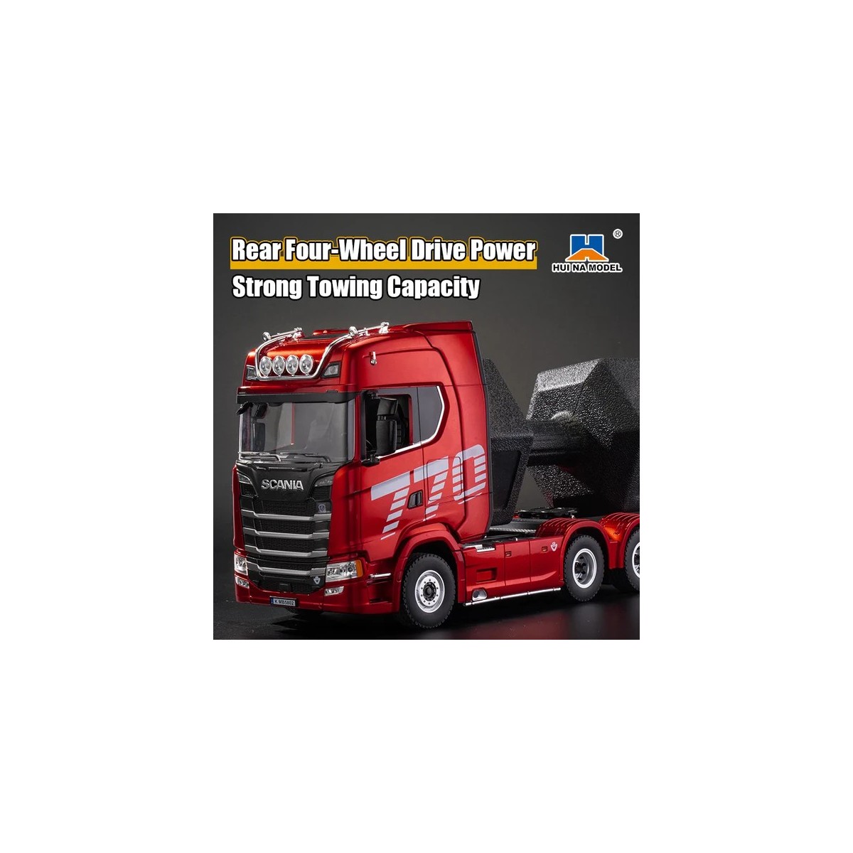 RC Truck Scania 770S 1/18 RTR Red - Huina - CY1501