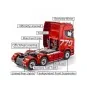 RC Truck Scania 770S 1/18 RTR Red - Huina - CY1501 - CY1501 CY1501-RC Truck Scania 770S 1/18 RTR Red - Huina - CY1501