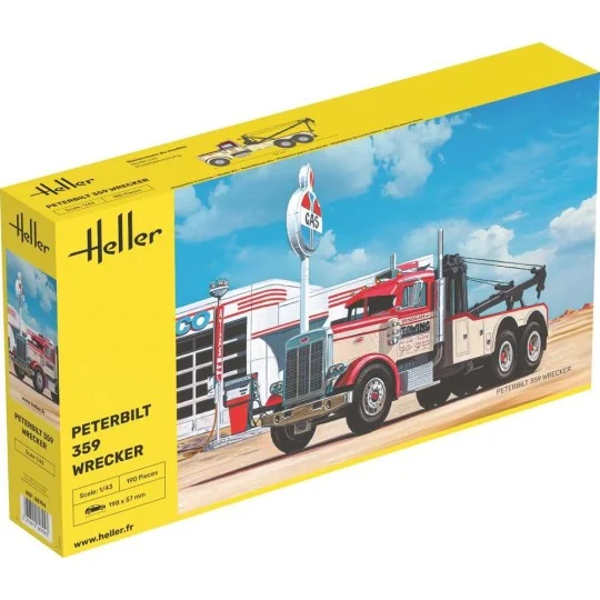 HEL-80794-Maquette camion Peterbilt 359 Wrecker 1/43 Heller - HEL-80794