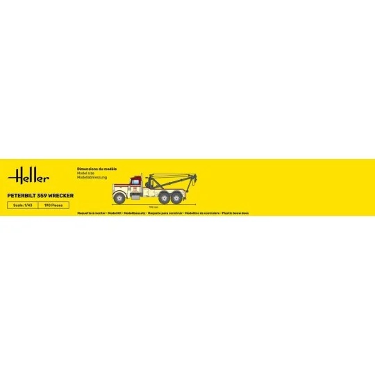 HEL-80794-Maquette camion Peterbilt 359 Wrecker 1/43 Heller - HEL-80794