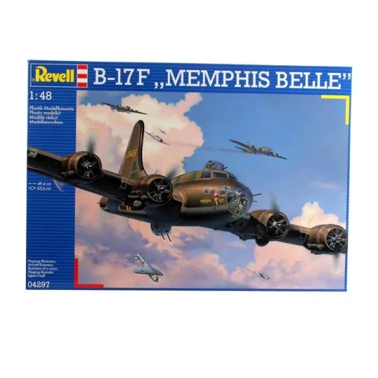 Revell 1/48 Memphis Belle B-17F Aircraft Model - 04297 - 04297 04297-Revell 1/48 Memphis Belle B-17F Aircraft Model - 04297