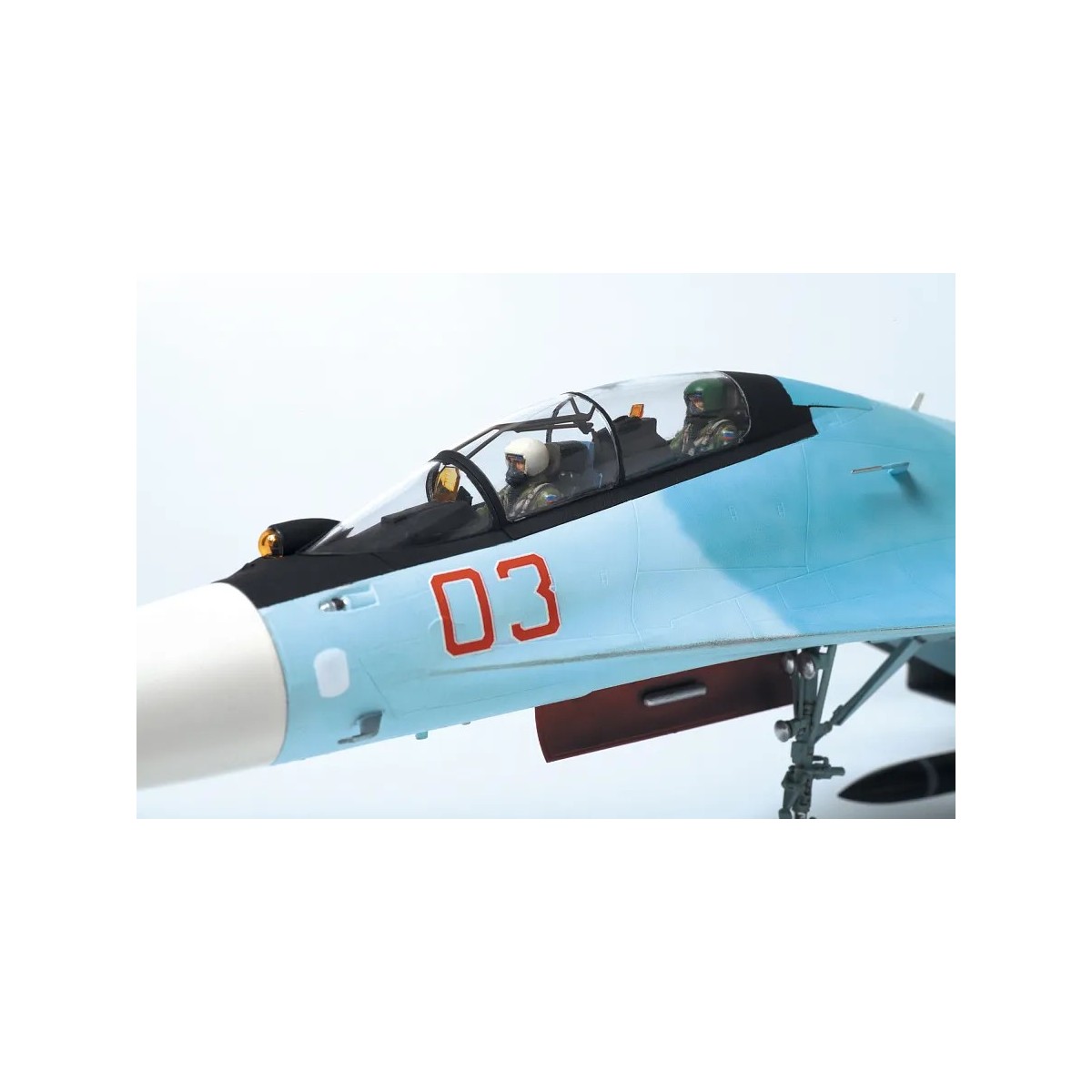 1/48 scale model of a Russian SU-30SM Flanker-H fighter jet by Zvezda - Z4808