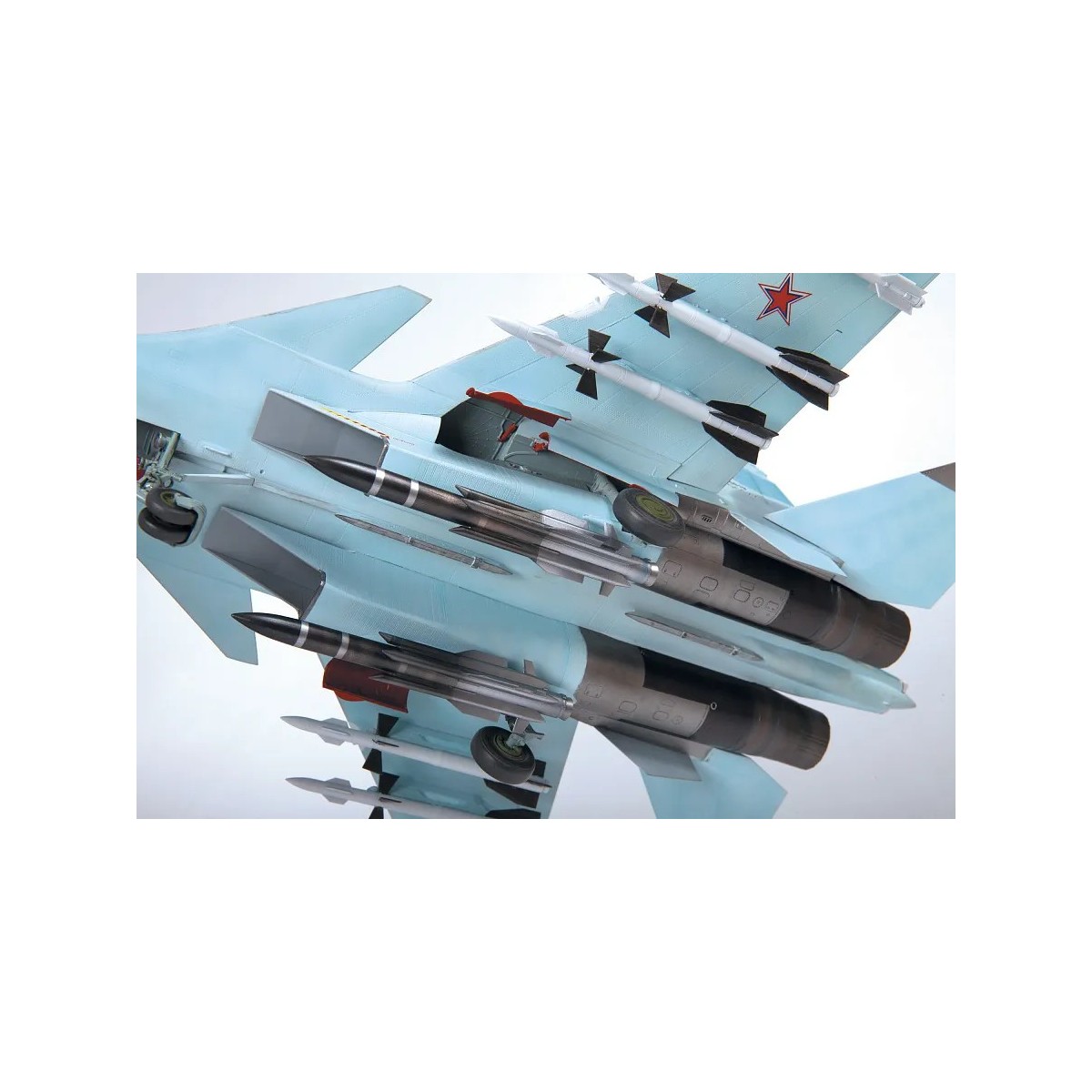1/48 scale model of a Russian SU-30SM Flanker-H fighter jet by Zvez... 1/48 scale model of a Russian SU-30SM Flanker-H fighter jet by Zvez...