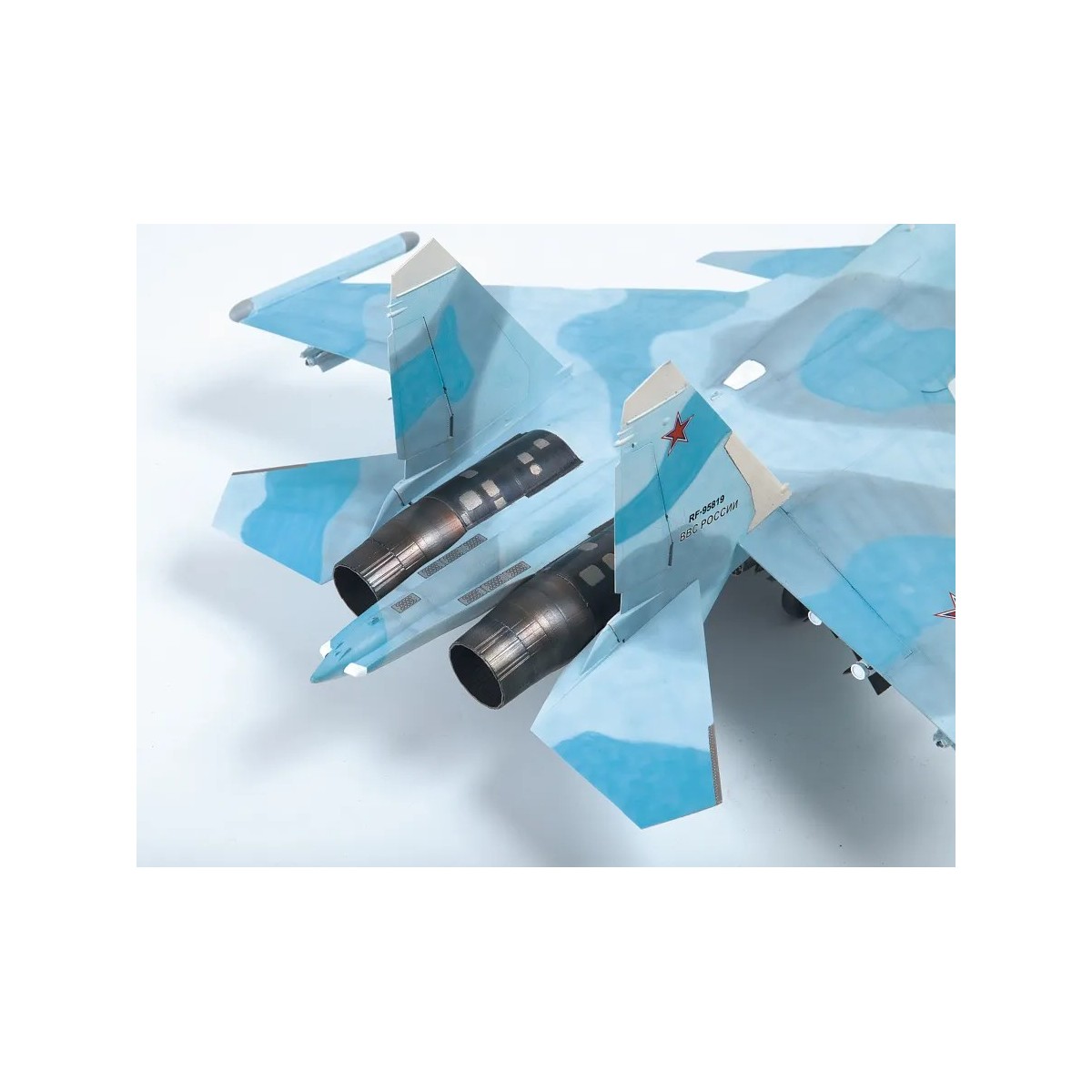 1/48 scale model of a Russian SU-30SM Flanker-H fighter jet by Zvezda - Z4808