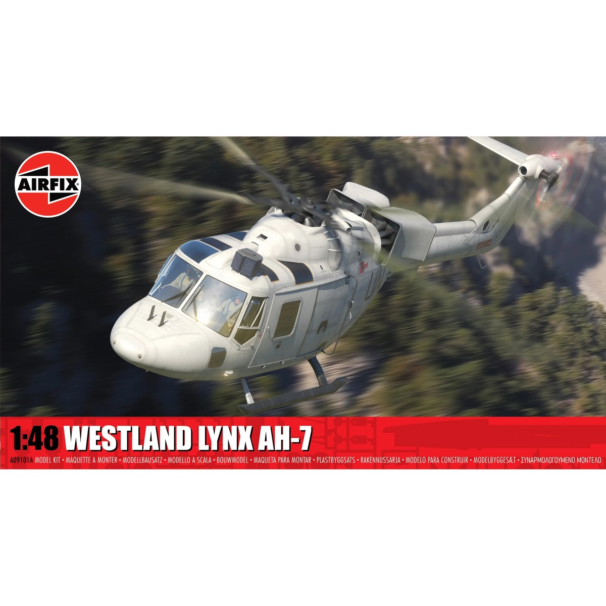 Airfix Westland Lynx AH-7 1/48 scale helicopter model kit - A09101A