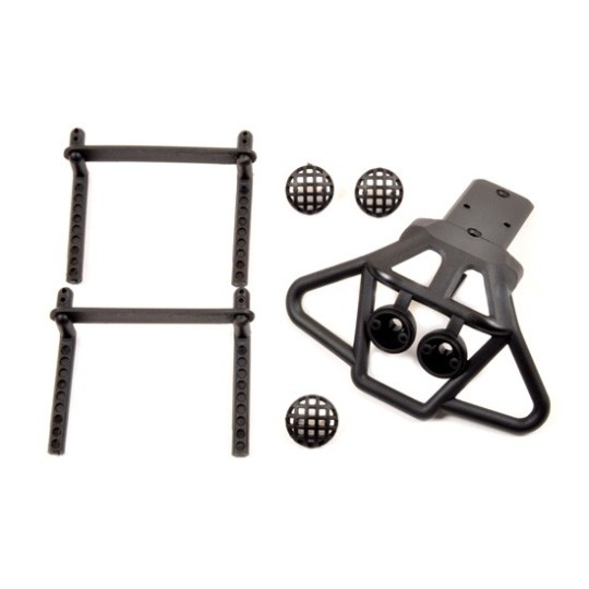T4933/08-Supports carrosserie + pare choc Pirate Booster Tracker Dune Ripper T2M - T4933/08