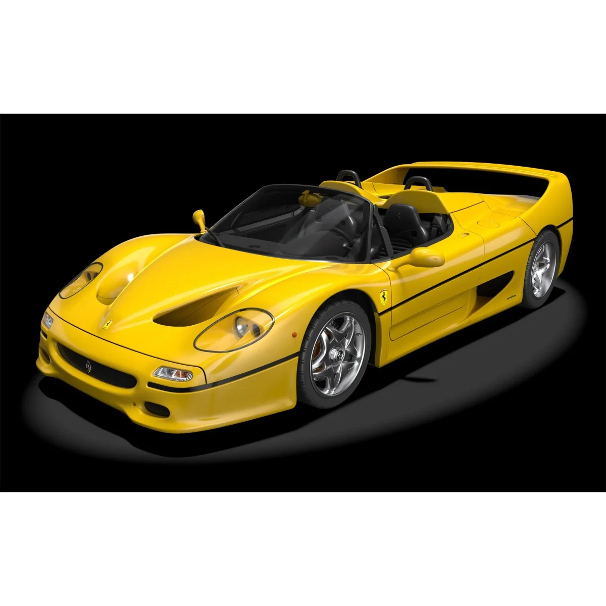 Maquette Ferrari F50 Giallo Modena 1/8 Pocher HK63 - HK63