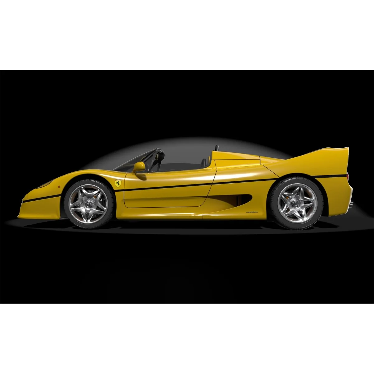Maquette Ferrari F50 Giallo Modena 1/8 Pocher HK63 - HK63