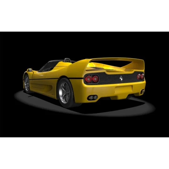 HK63-Maquette Ferrari F50 Giallo Modena 1/8 Pocher HK63