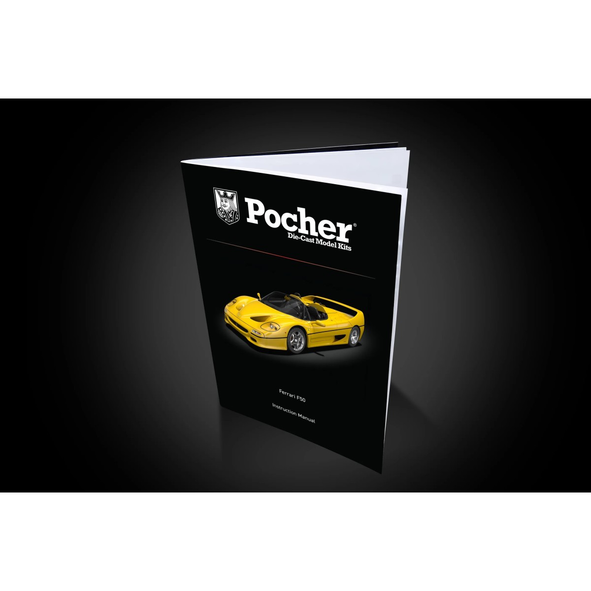 Maquette Ferrari F50 Giallo Modena 1/8 Pocher HK63 - HK63