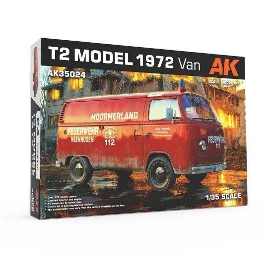 AK35024-Volkswagen Van Model T2 1972 1/35 AK Interactive - AK35024