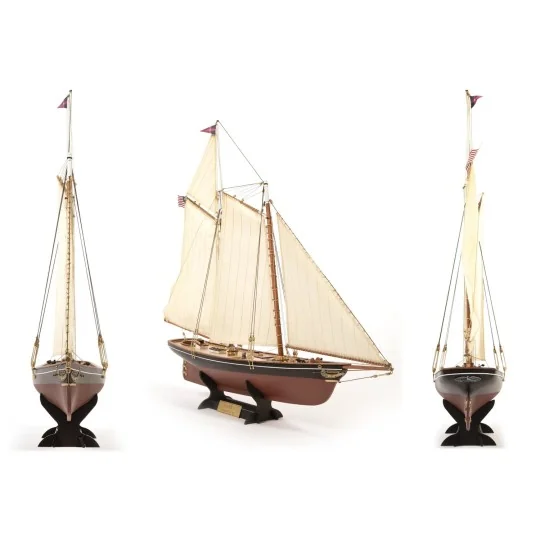 1/75 scale model of the America's Cup yacht (1851 model) - OcCre wo... 12014-1/75 scale model of the America's Cup yacht (1851 model) - OcCre wooden construction kit - 12014
