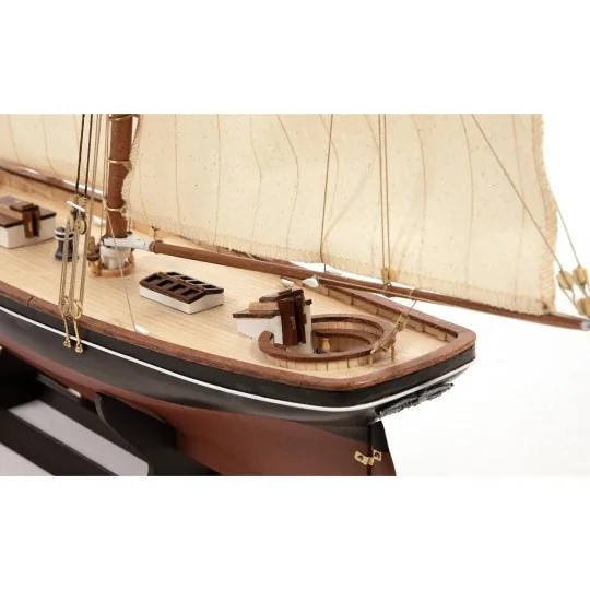 1/75 scale model of the America's Cup yacht (1851 model) - OcCre wo... 12014-1/75 scale model of the America's Cup yacht (1851 model) - OcCre wooden construction kit - 12014