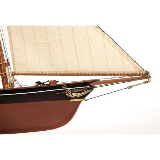12014-Maquette yacht America 1851 Coupe de l’America 1/75 kit construction bois OcCre - 12014