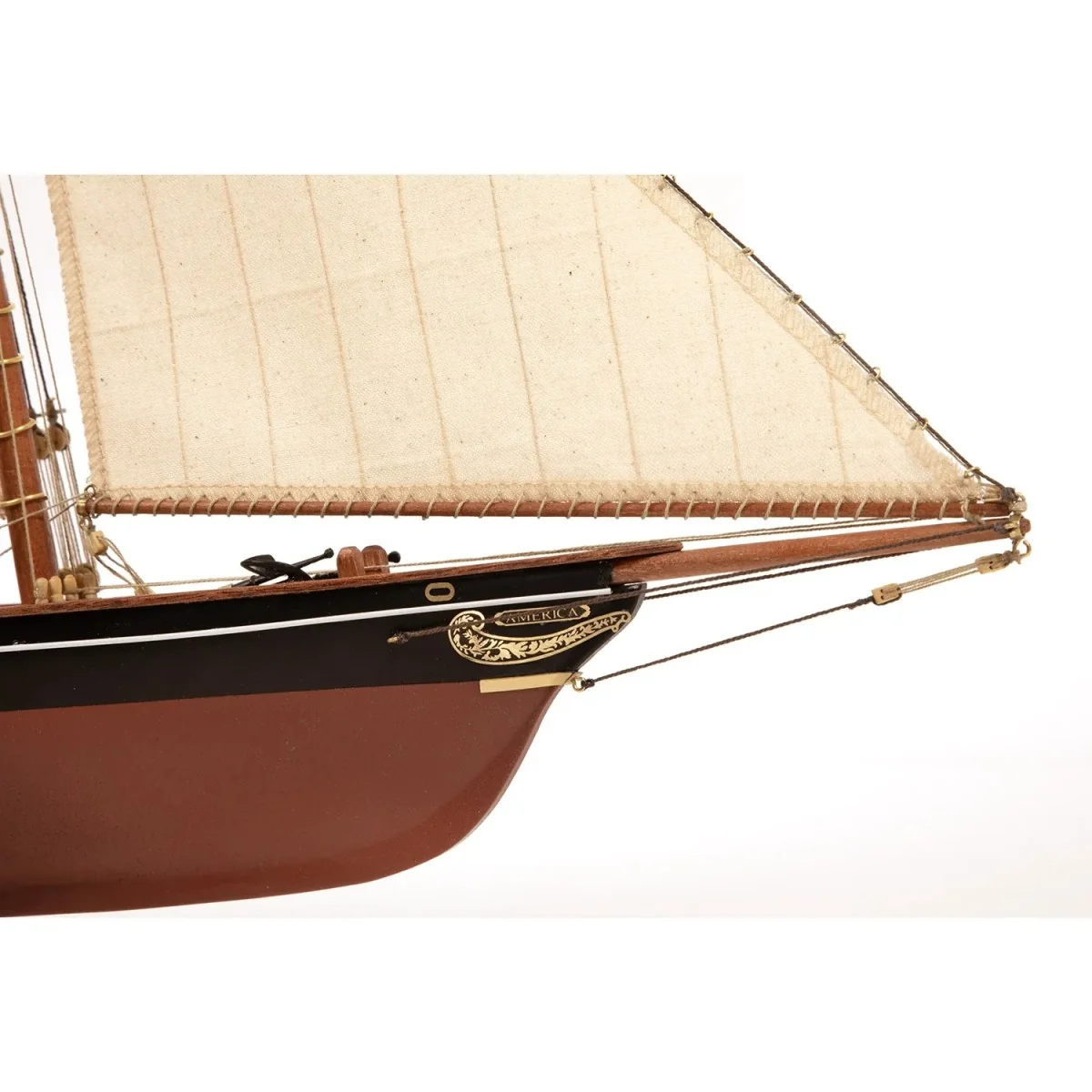 1/75 scale model of the America's Cup yacht (1851 model) - OcCre wo... 1/75 scale model of the America's Cup yacht (1851 model) - OcCre wo...