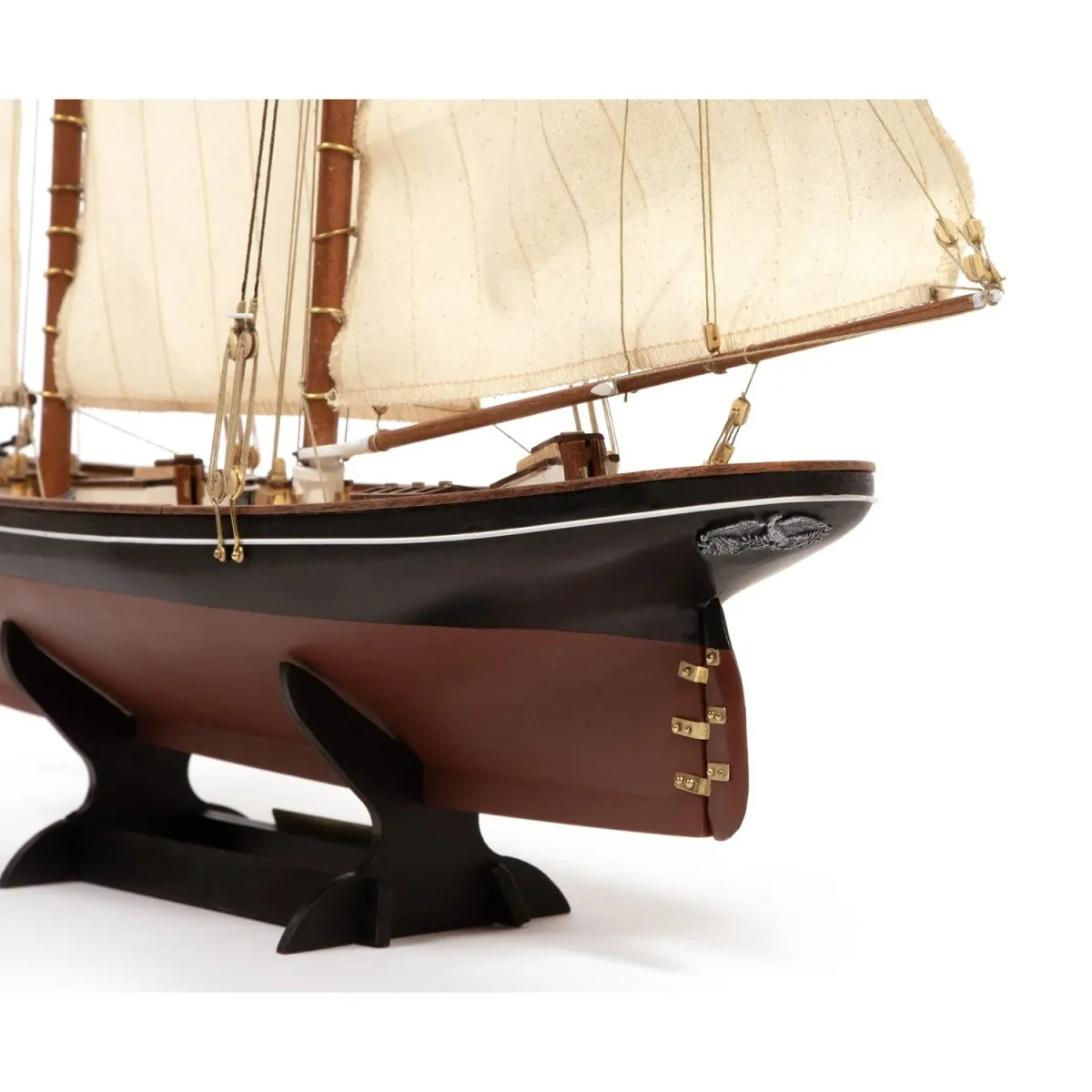 1/75 scale model of the America's Cup yacht (1851 model) - OcCre wo... 1/75 scale model of the America's Cup yacht (1851 model) - OcCre wo...