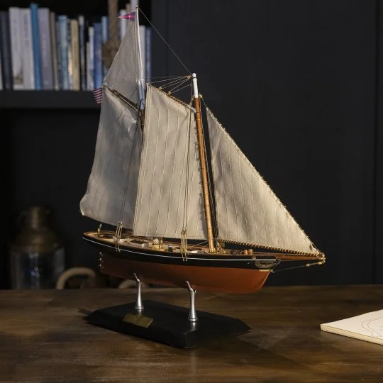 1/75 scale model of the America's Cup yacht (1851 model) - OcCre wo... 12014-1/75 scale model of the America's Cup yacht (1851 model) - OcCre wooden construction kit - 12014