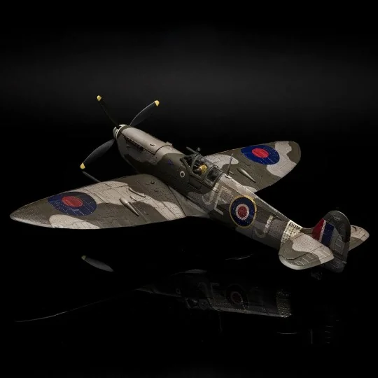 2WW01-Maquette d’avion Supermarine Spitfire Mk IXc EN398 1/24 kit construction bois OcCre - 2WW01