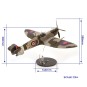 Supermarine Spitfire Mk IXc EN398 1/24 scale model kit... 2WW01-Supermarine Spitfire Mk IXc EN398 1/24 scale model airplane kit, OcCre wood construction - 2WW01