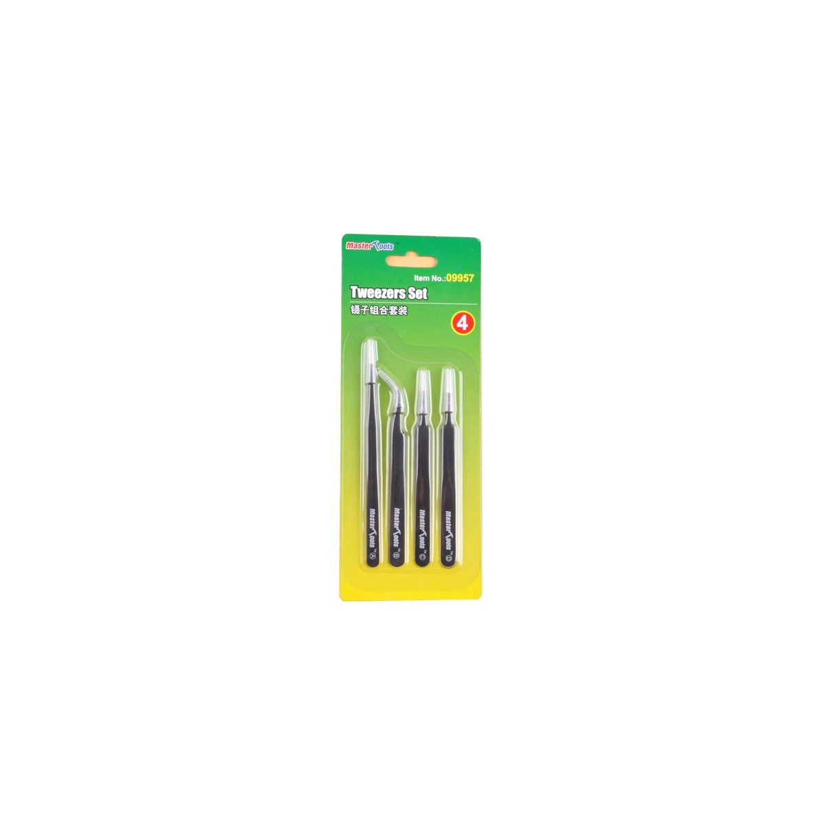 Set de 4 précelles de précision Master Tools 09957 - TR09957