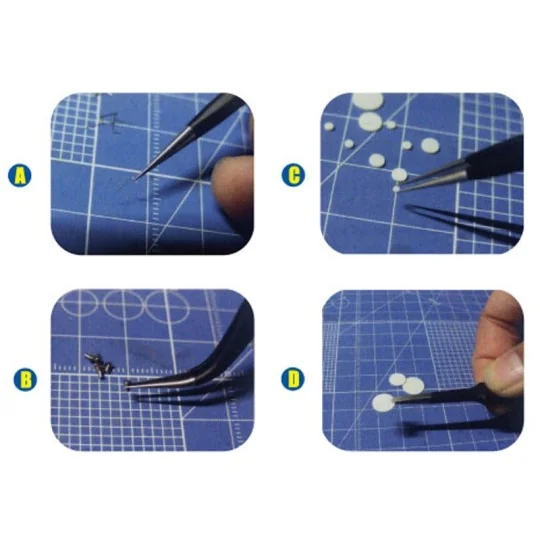 Set de 4 précelles de précision Master Tools 09957 - TR09957 TR09957-Set de 4 précelles de précision Master Tools 09957