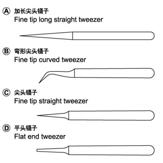 Set de 4 précelles de précision Master Tools 09957 - TR09957 TR09957-Set de 4 précelles de précision Master Tools 09957