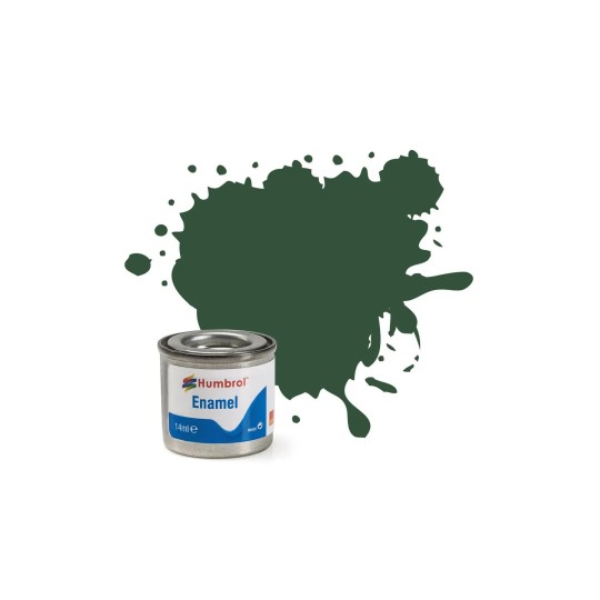 AA0864-Peinture Enamel 78: Matt Cockpit Green (Vert Cockpit mat) - 14ml Humbrol AA0864