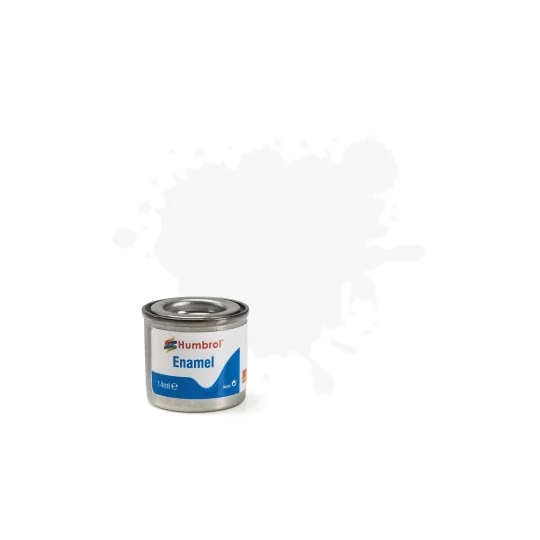 Enamel Paint 34: Matt White - 14ml Humbrol AA0374 - AA0374 AA0374-Enamel Paint 34: Matt White - 14ml Humbrol AA0374