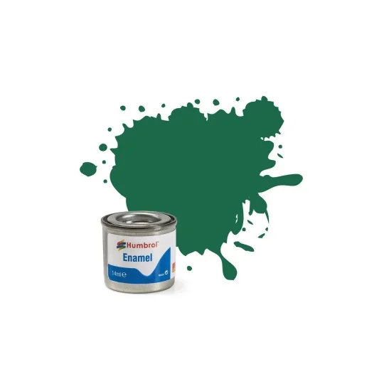 Peinture Enamel 30: Matt Dark Green (Vert foncé mat) - 14ml Humbrol... AA0326-Peinture Enamel 30: Matt Dark Green (Vert foncé mat) - 14ml Humbrol AA0326