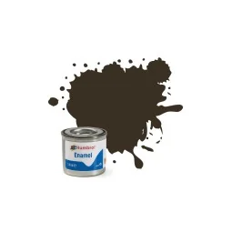 Enamel Paint: 10 - Service Brown - Gloss - (14ml) Humbrol AA0117 - ...