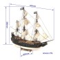 12012-Bateau Cygne Noir (Black Swan) 1/75 kit construction bois OcCre - 12012