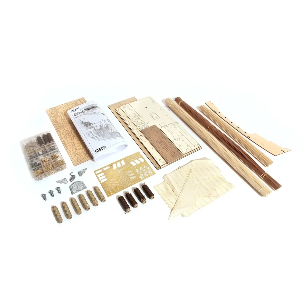 Black Swan Boat 1/75 scale wooden construction kit OcCre - 12012 - ... Black Swan Boat 1/75 scale wooden construction kit OcCre - 12012 - ...